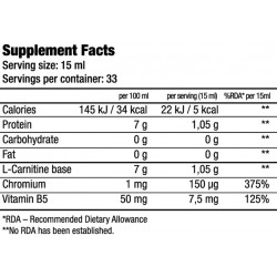 BIOTECH USA L-Carnitine + Chromium - 500 ml